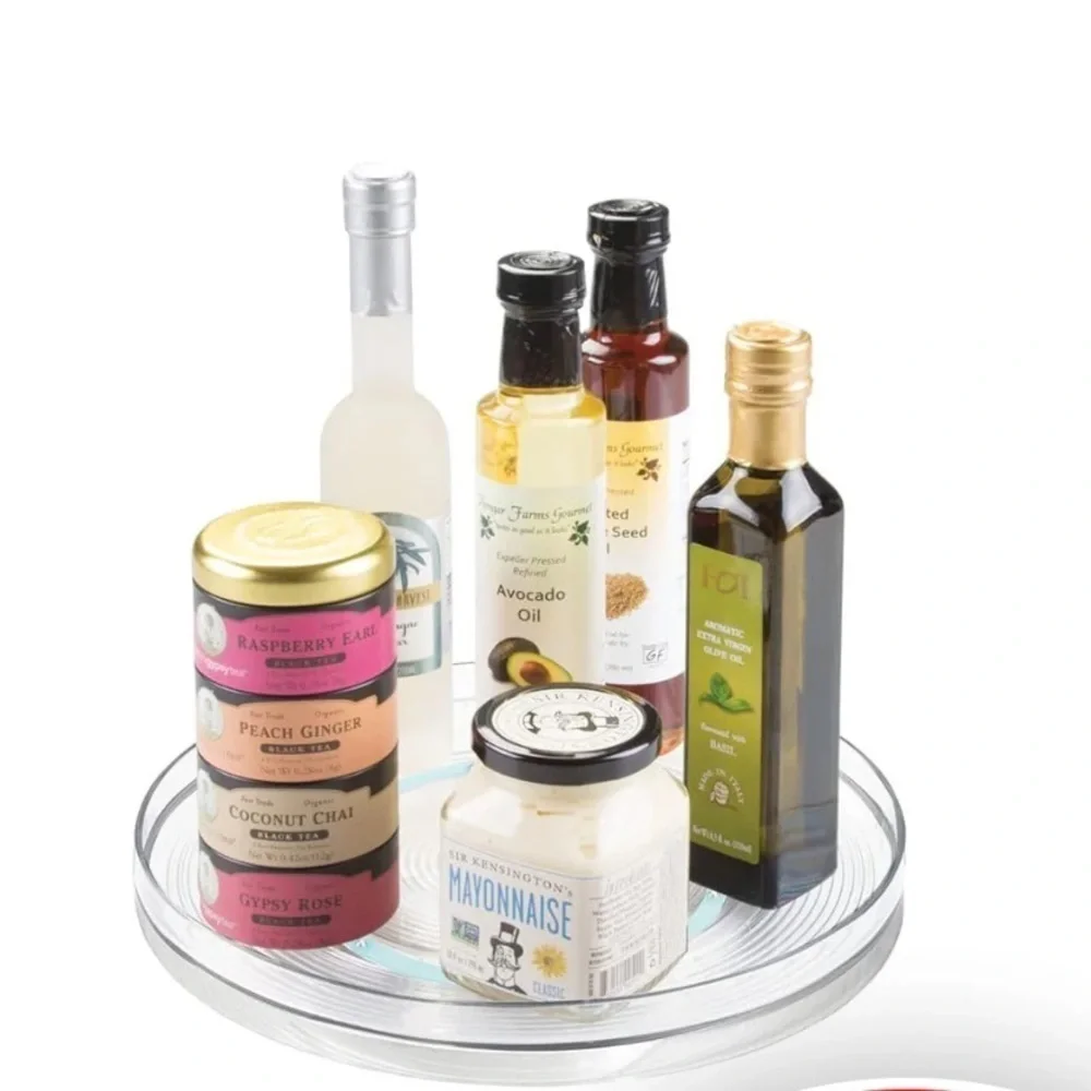 MasterChef Round Plastic Clear  Turntable Food Storage Container‎ for Kitchen - Picture 6 of 10